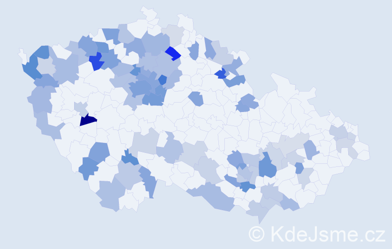 Jméno: 'Ljubov', počet výskytů 148 v celé ČR