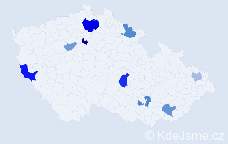 Jméno: 'Matyáš Martin', počet výskytů 10 v celé ČR