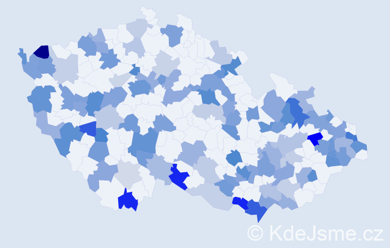 Jméno: 'Lilien', počet výskytů 217 v celé ČR