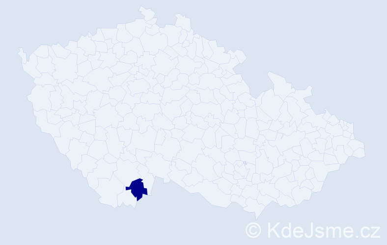 Jméno: 'Gido Klaus', počet výskytů 1 v celé ČR