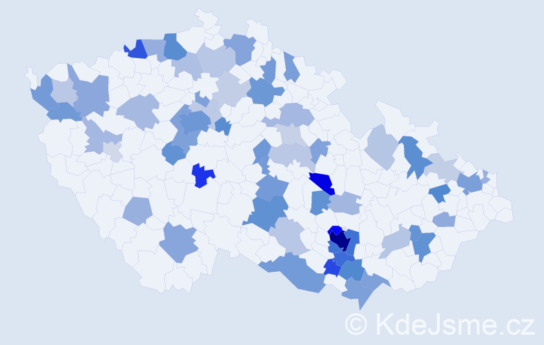 Jméno: 'Yvonne', počet výskytů 152 v celé ČR