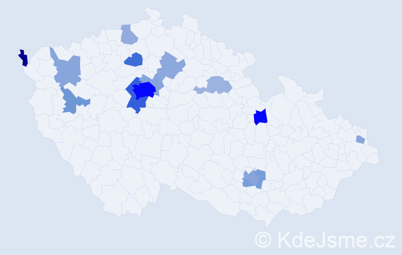 Jméno: 'Nino', počet výskytů 46 v celé ČR