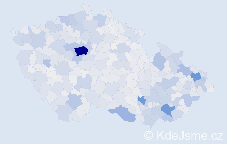 Jméno: 'Antonie', počet výskytů 6729 v celé ČR