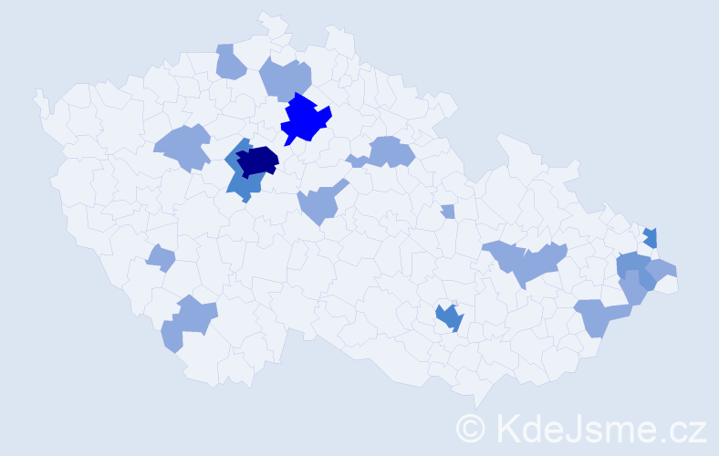 Jméno: 'Arkadiusz', počet výskytů 34 v celé ČR