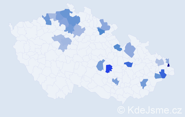 Jméno: 'Dolores', počet výskytů 44 v celé ČR