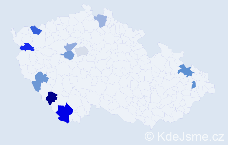 Jméno: 'Adalbert', počet výskytů 14 v celé ČR