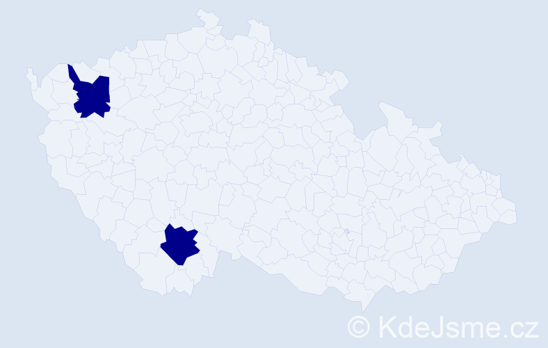 Jméno: 'Shemsije', počet výskytů 2 v celé ČR