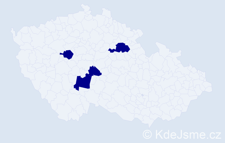 Jméno: 'Tsogzolmaa', počet výskytů 4 v celé ČR