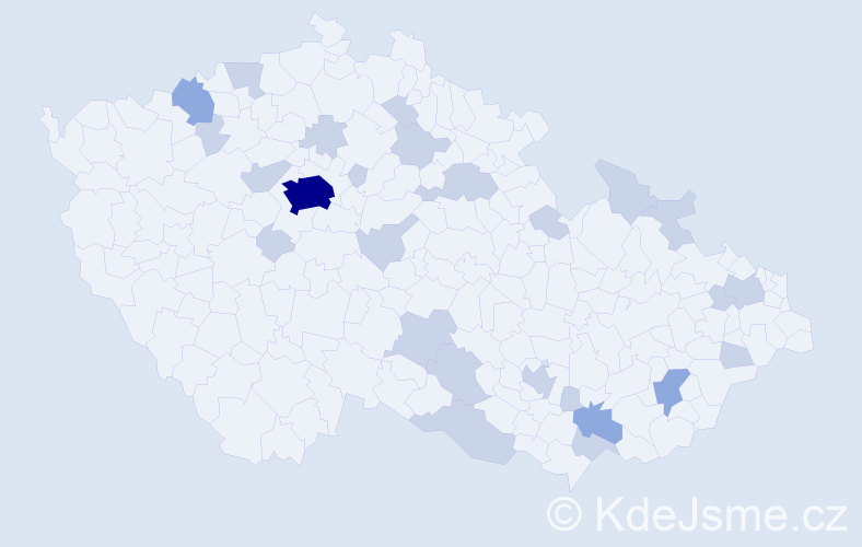 Jméno: 'Jovanka', počet výskytů 41 v celé ČR