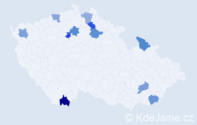 Jméno: 'Petra Anna', počet výskytů 11 v celé ČR