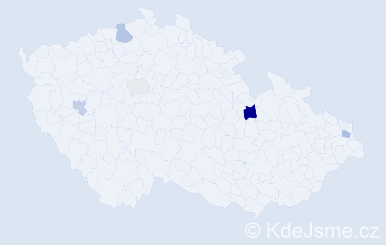 Jméno: 'Serge', počet výskytů 6 v celé ČR