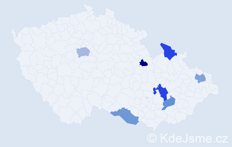 Jméno: 'Orlando', počet výskytů 12 v celé ČR