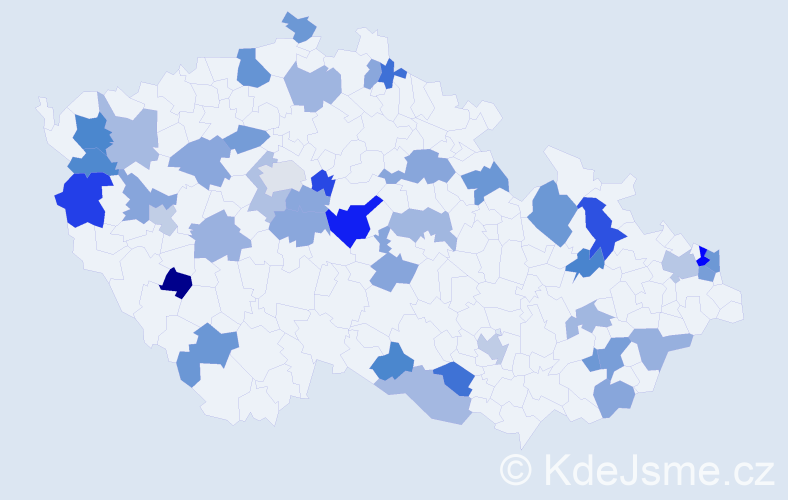 Jméno: 'Gustáv', počet výskytů 60 v celé ČR