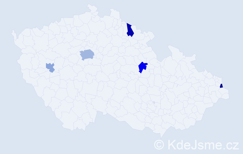 Jméno: 'Cvetanka', počet výskytů 8 v celé ČR