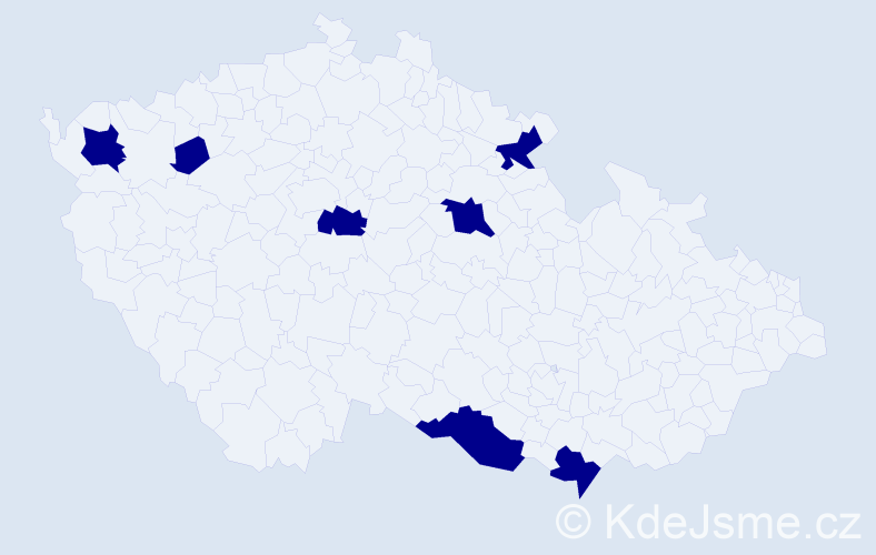 Jméno: 'Hoang Duong', počet výskytů 7 v celé ČR