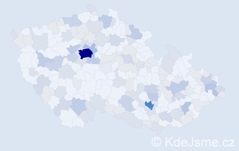 Jméno: 'Sebastien', počet výskytů 299 v celé ČR