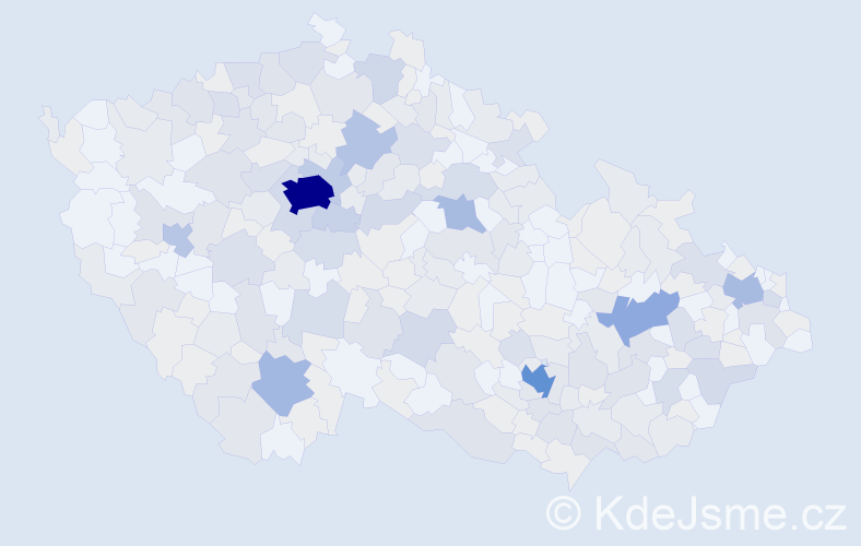 Jméno: 'Adina', počet výskytů 655 v celé ČR