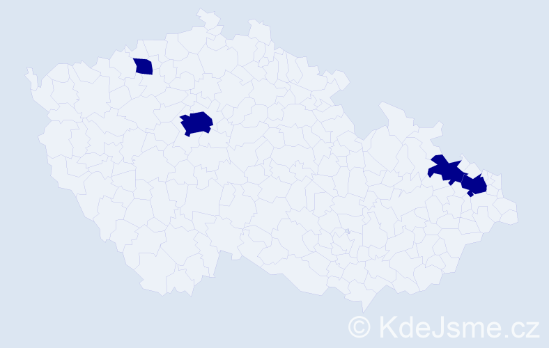 Jméno: 'Spyridon', počet výskytů 4 v celé ČR
