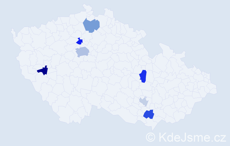 Jméno: 'Suzanna', počet výskytů 10 v celé ČR