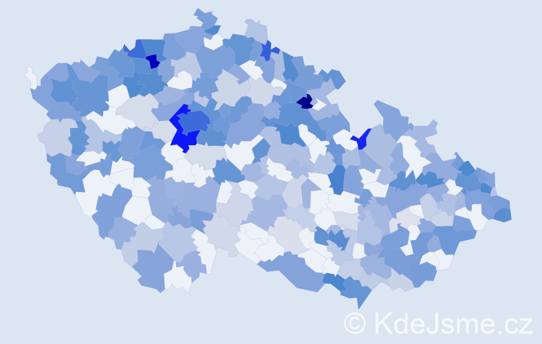 Jméno: 'Kristian', počet výskytů 712 v celé ČR