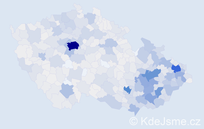 Jméno: 'Svatopluk', počet výskytů 3726 v celé ČR