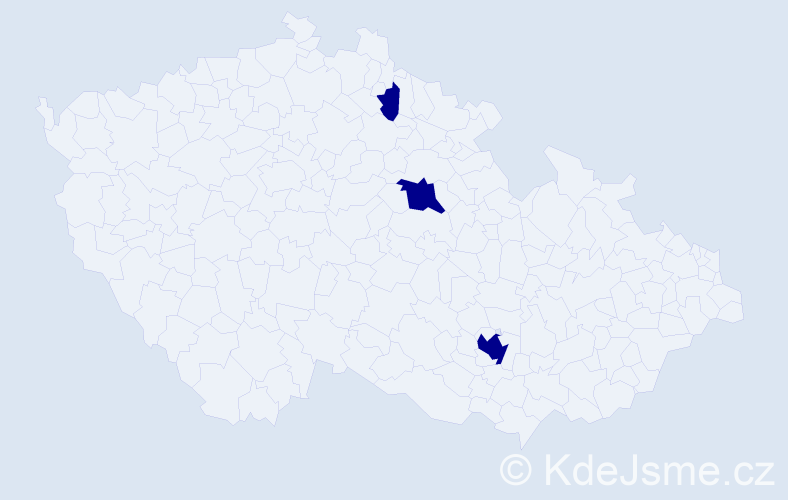 Jméno: 'Maryčka', počet výskytů 3 v celé ČR