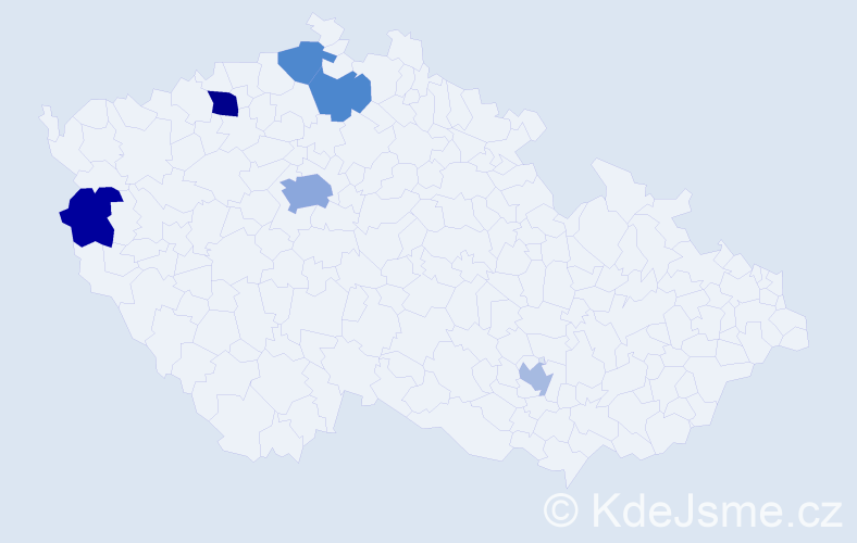 Jméno: 'Bärbel', počet výskytů 10 v celé ČR