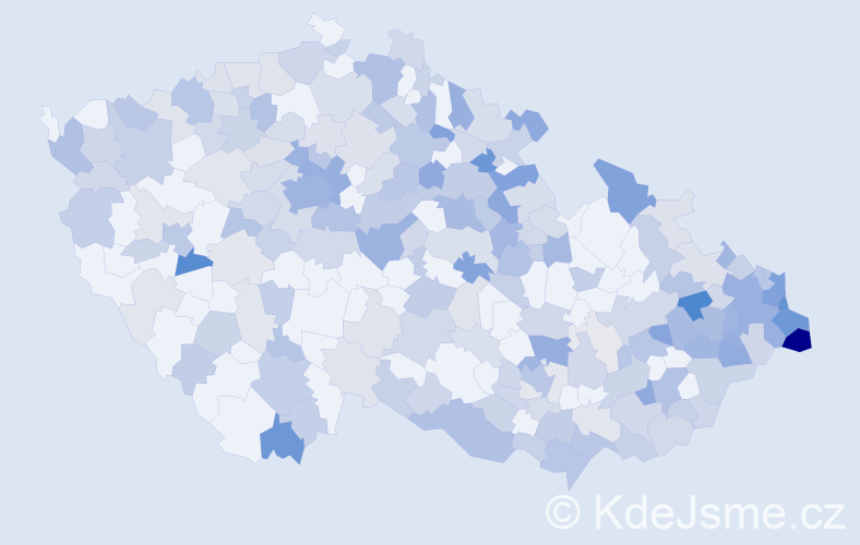 Jméno: 'Damian', počet výskytů 492 v celé ČR