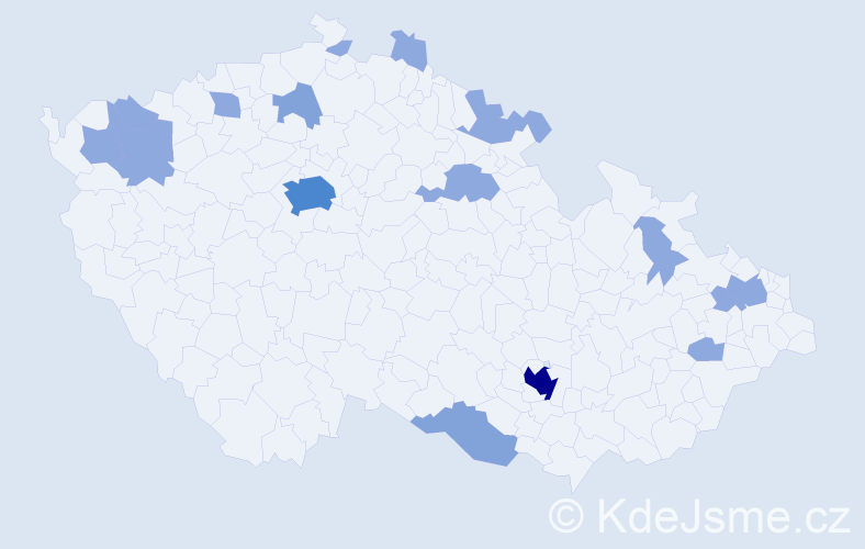 Jméno: 'Susanna', počet výskytů 29 v celé ČR
