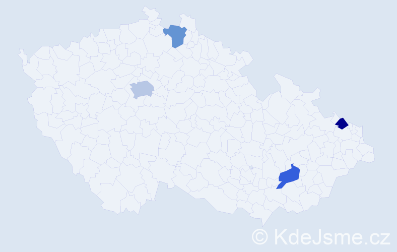 Jméno: 'Stella Rose', počet výskytů 5 v celé ČR