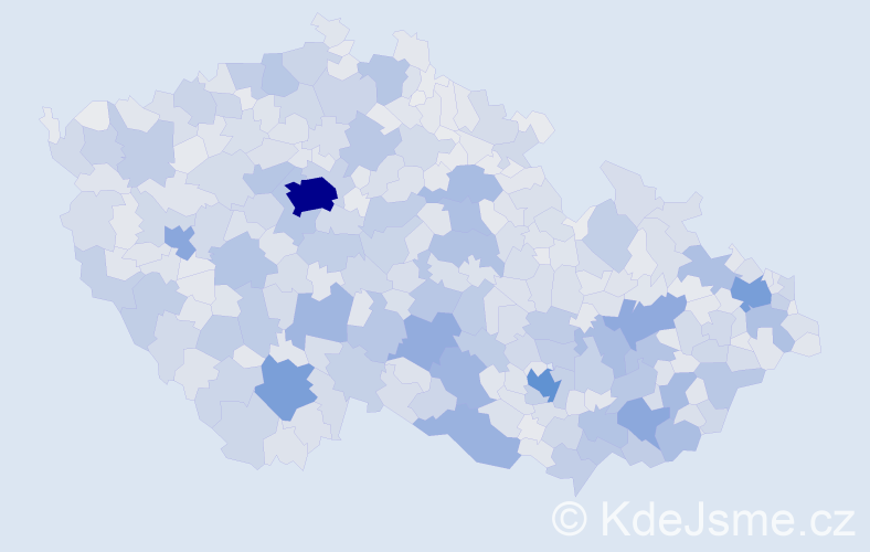 Jméno: 'Marie', počet výskytů 260526 v celé ČR