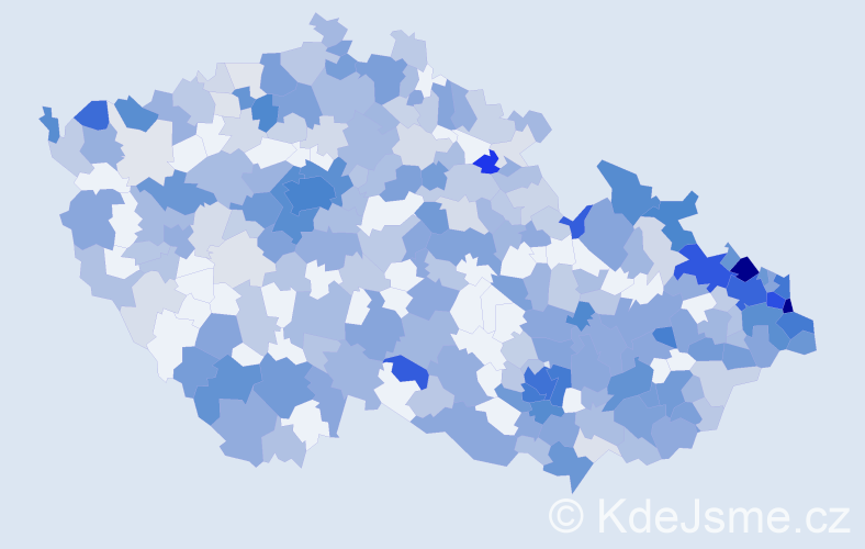 Jméno: 'Teodor', počet výskytů 810 v celé ČR