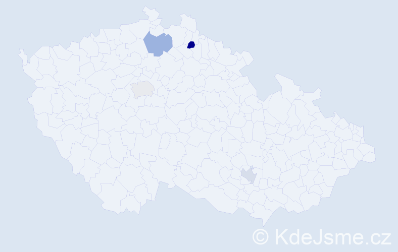 Jméno: 'Jakub Richard', počet výskytů 4 v celé ČR