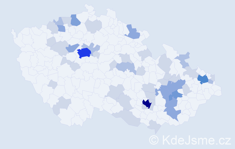 Jméno: 'Diego', počet výskytů 102 v celé ČR