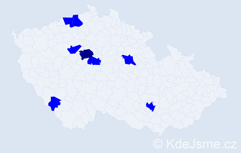 Jméno: 'Narek', počet výskytů 9 v celé ČR