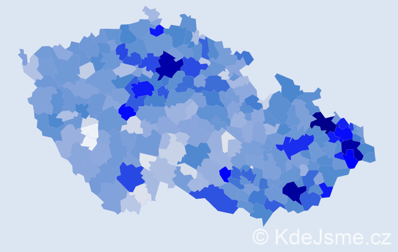 Jméno: 'Přemysl', počet výskytů 5248 v celé ČR