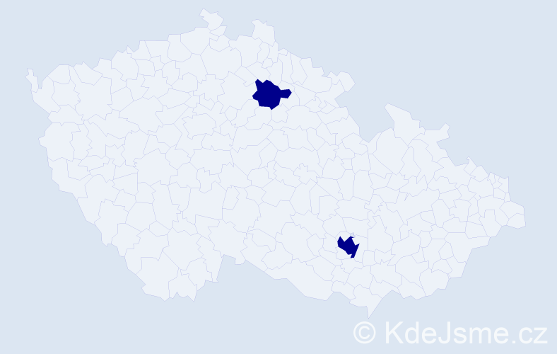 Jméno: 'Paras', počet výskytů 2 v celé ČR