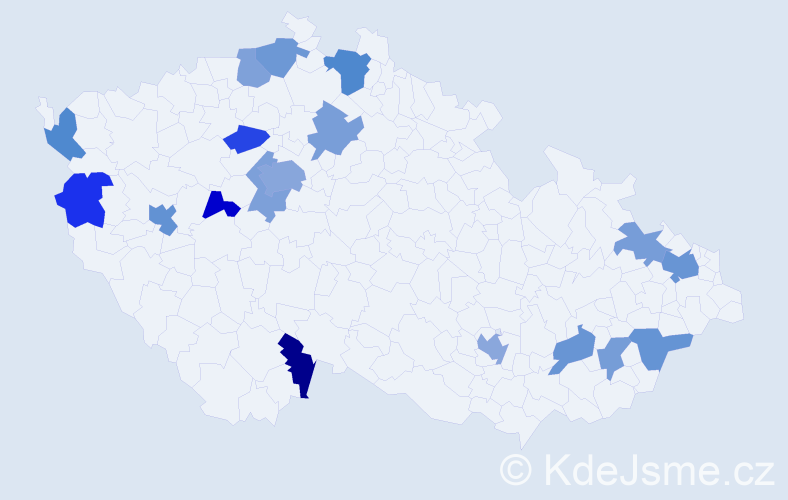 Jméno: 'Thanh Huong', počet výskytů 28 v celé ČR