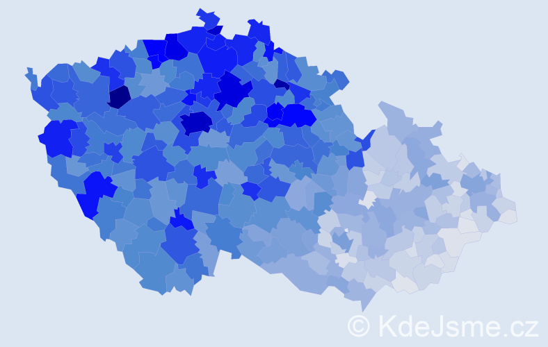 Jméno: 'Květa', počet výskytů 8408 v celé ČR