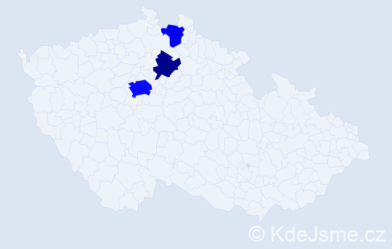 Jméno: 'Sheng', počet výskytů 8 v celé ČR