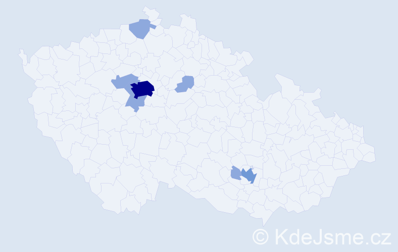 Jméno: 'Marwan', počet výskytů 13 v celé ČR