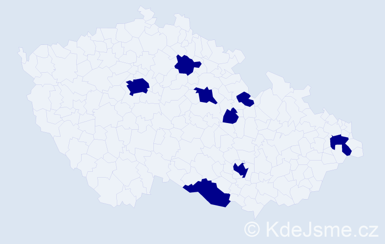 Jméno: 'Adam Stanislav', počet výskytů 8 v celé ČR