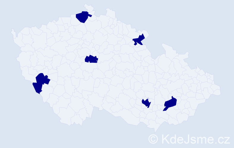 Jméno: 'Marek Adam', počet výskytů 6 v celé ČR