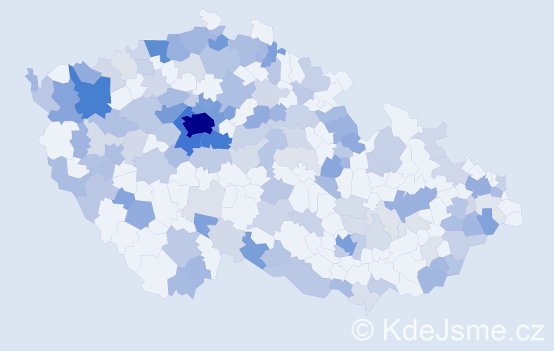 Jméno: 'Nikita', počet výskytů 526 v celé ČR