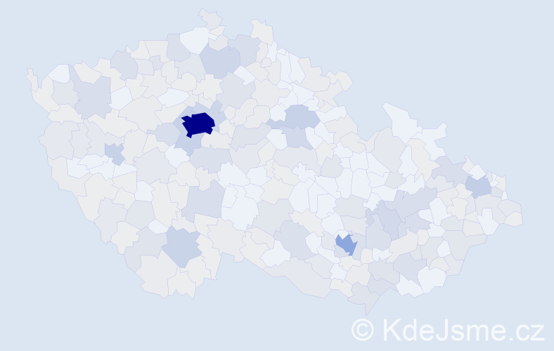 Jméno: 'Jasmína', počet výskytů 620 v celé ČR