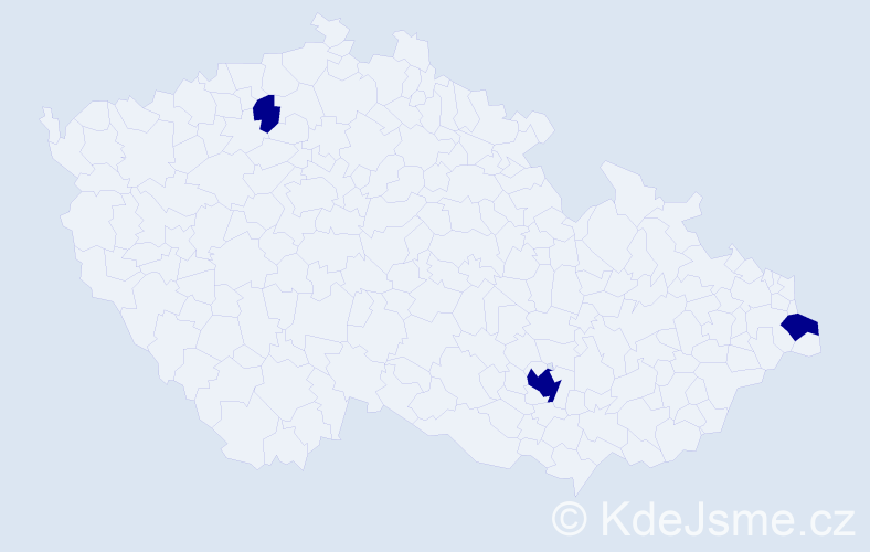 Jméno: 'Edmont', počet výskytů 3 v celé ČR