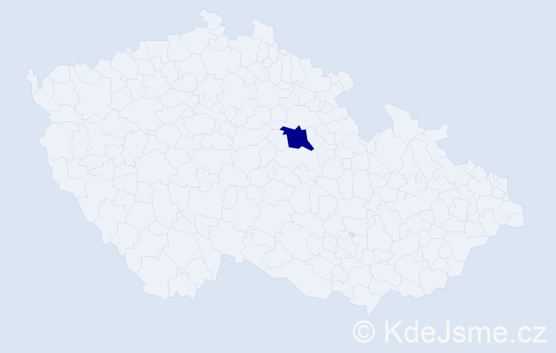Jméno: 'Kani', počet výskytů 1 v celé ČR