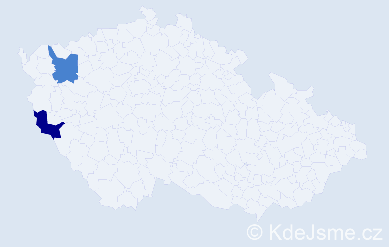 Jméno: 'Iboľa', počet výskytů 2 v celé ČR