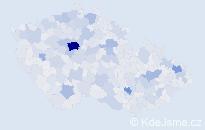 Jméno: 'Jiří', počet výskytů 304505 v celé ČR