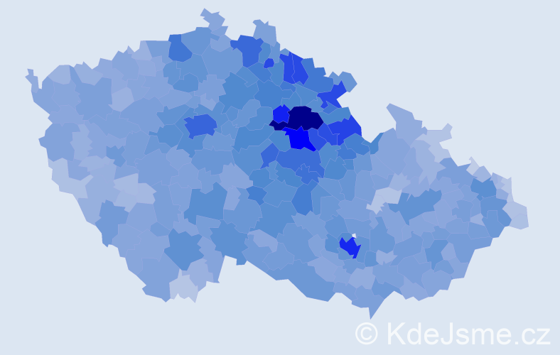 Jméno: 'Iva', počet výskytů 26105 v celé ČR